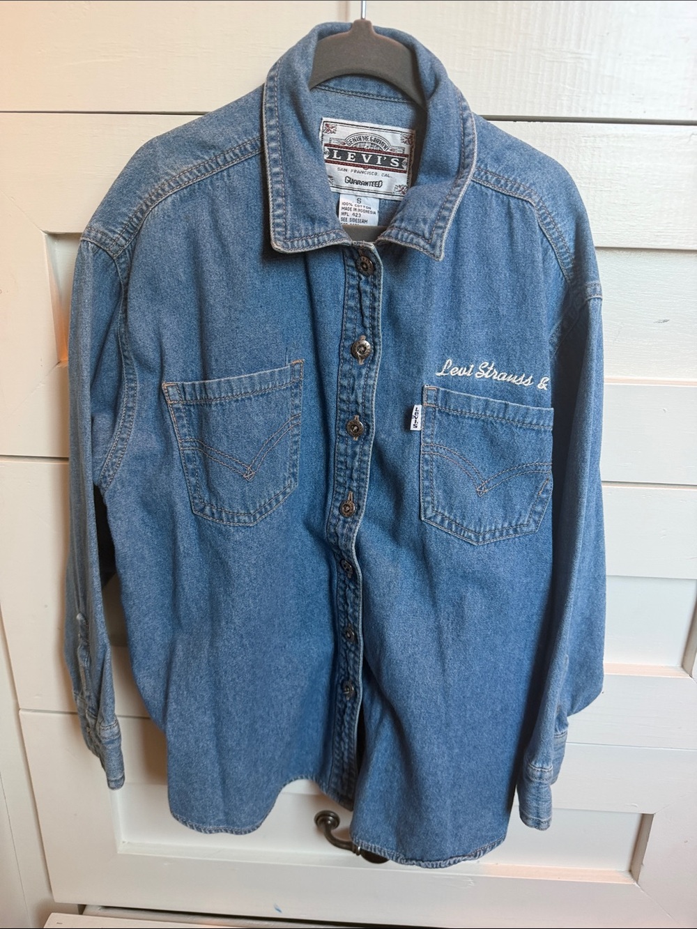 Levi's Kid’s Light Blue Denim Button-Down Shirt